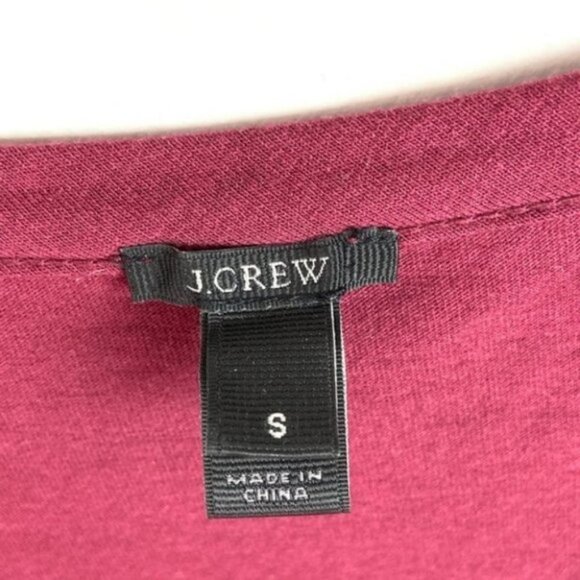 J. Crew Red Embroidered Tie-Neck Boho Top Size Small Hippie Peasant Blouse Bell - Picture 3 of 7